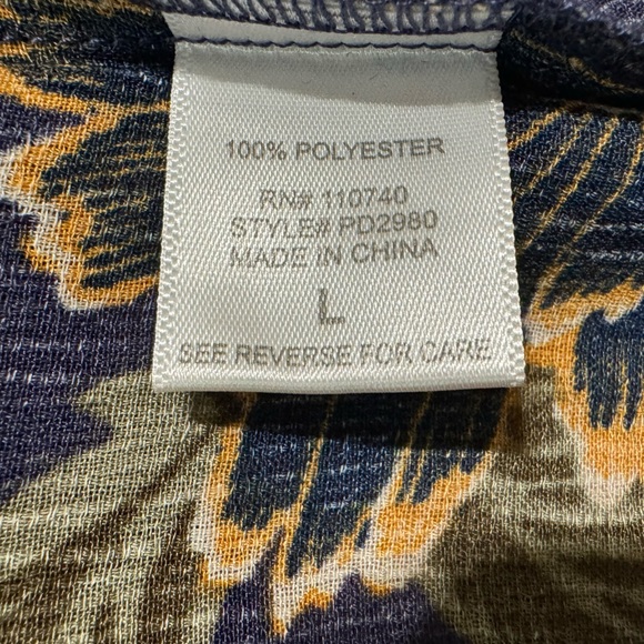 EMELIA Floral Wrap Blouse Top Size Large - Picture 9 of 10